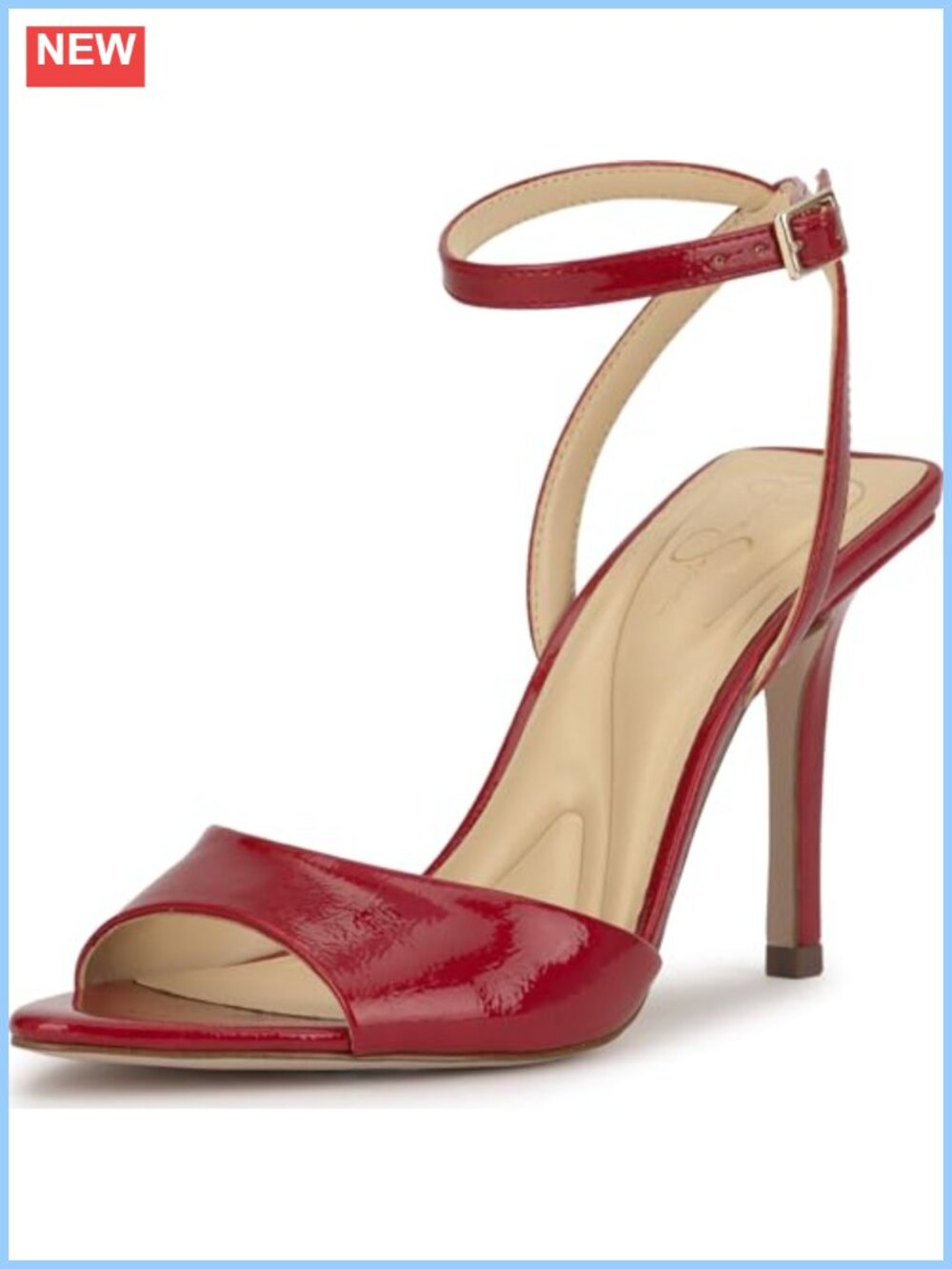 Faux Leather Stiletto Heel Open Round Toe Platform Sandals